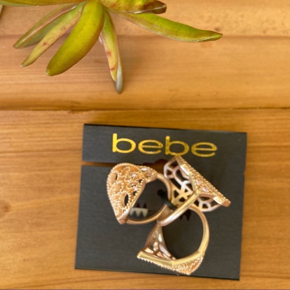 bebe Statement Rings 3 rose gold - Picture 6 of 6